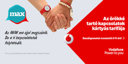 Bezár az iWiW, a Vodafone reklámmal büntet
