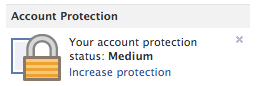 Facebook fiókvédelem