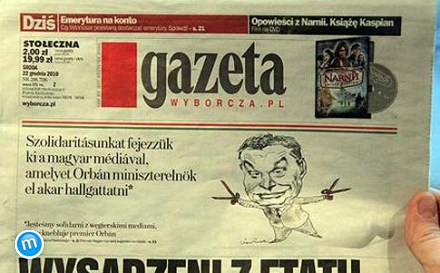 Gazeta lengyel lapon magyar főcím