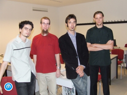 A WPDM oktatói balról jobbra: Feik Tamás, Sós Bence, Nádai Gábor és Stiller Roland