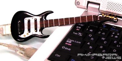 USB-Pendrive, gitár alakú