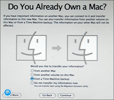 Mac első indítása