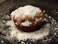 Szamócás muffin, closeup