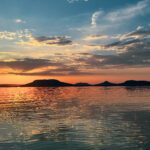 Naplemente a Balaton-parton